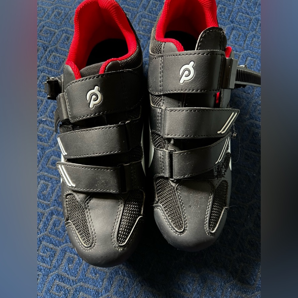 Black and Red Peloton shoes size 42